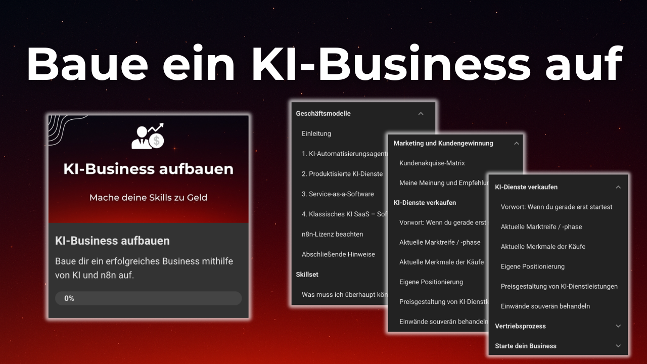Businessaufbau mit KI